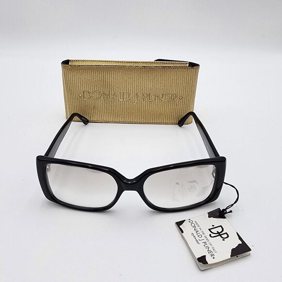 Donald J. Pliner Black‎ Sunglasses made in Italy Style 300110 Unisex Rare - Picture 2 of 12